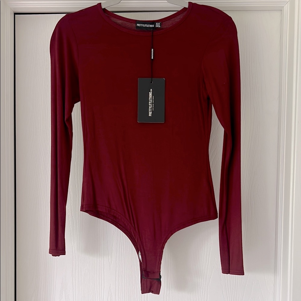 Pretty Little Thing Maroon Bodysuit